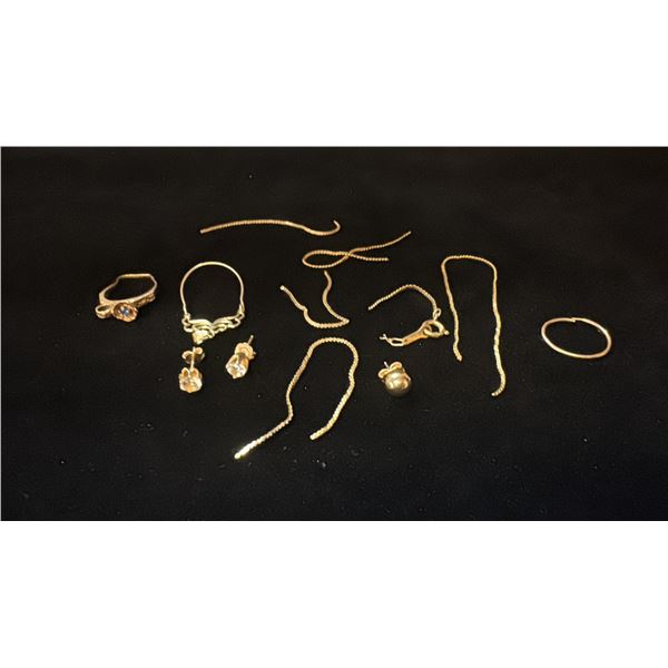 MISC GOLD JEWELRY (4.9G)