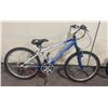 Image 2 : INFINITY SWIRL BLUE / WHITE 21 SPEED FRONT SUSPENSION MOUNTAIN BIKE