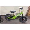 Image 4 : 2 BIKES: KENT AGITATOR SINGLE SPEED CHILDREN'S BIKE & STRIDER GREEN CHILDREN'S GLIDER BIKE