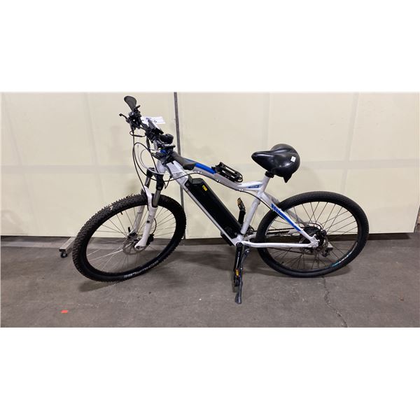 NCM MOSCOW PLUS 48V WHITE  24 SPEED FRONT SUSPENSION ELECTRIC BIKE WITH FULL DISC BRAKES