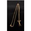 Image 1 : APPROX 10K GOLD CHAIN (24") WITH WEIGHT LIFTING PENDANT (5.95G)
