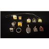 Image 1 : 5 STERLING SILVER RINGS & 6 STERLING SILVER PENDANTS