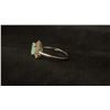 Image 2 : STERLING SILVER 14K GOLD PLATED RING SET WITH EMERALD AND MULTICOLOURED SAPPHIRES SIZE 8