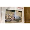 Image 10 : 60+ BOXES OF ASSORTED SET DEC ITEMS INCLUDING CURTAINS, FABRIC, CRAFT SUPPLIES, PILLOWS, SHOES,