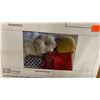 Image 7 : 60+ BOXES OF ASSORTED SET DEC ITEMS INCLUDING CURTAINS, FABRIC, CRAFT SUPPLIES, PILLOWS, SHOES,