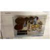 Image 8 : 60+ BOXES OF ASSORTED SET DEC ITEMS INCLUDING CURTAINS, FABRIC, CRAFT SUPPLIES, PILLOWS, SHOES,