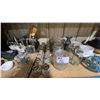 Image 3 : SHELF OF ASSORTED HOME/KITCHEN ITEMS INCLUDING CUTLERY SETS, DISH SETS, JARS, MORTAR & PESTLES,