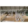 Image 3 : SHELF OF ASSORTED DRINKING GLASSES, JARS, ICE BUCKET & DECANTERS
