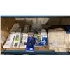 Image 3 : SHELF OF ASSORTED PILLOWS, VENT COVERS, LARGE DESIGNER RUG, HARDWARE & WOODEN DRAWER
