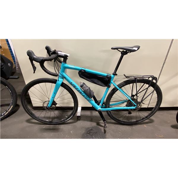 SPECIALIZED DIVERGE BLUE 18 SPEED TOURING BIKE WITH FULL DISC BRAKES