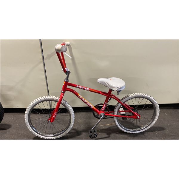 VINTAGE BREAKAWAY EB16 RED TEAM RACER FREESTYLE BMX BIKE