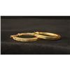 Image 1 : PAIR APPROX 14K HOOP EARRINGS (4.9G)