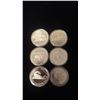 Image 1 : FIVE CANADA SILVER DOLLARS