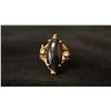Image 1 : APPROX 14K LADIES RING SET WITH BLACK AND WHITE STONES (4.3G)
