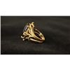 Image 2 : APPROX 14K LADIES RING SET WITH BLACK AND WHITE STONES (4.3G)