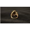Image 3 : APPROX 14K LADIES RING SET WITH BLACK AND WHITE STONES (4.3G)
