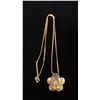 Image 1 : APPROX 14K CHAIN (16") WITH APPROX 14K PENDANT SET WITH DIAMOND (.2CT, 6.8G)