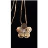 Image 2 : APPROX 14K CHAIN (16") WITH APPROX 14K PENDANT SET WITH DIAMOND (.2CT, 6.8G)
