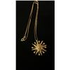 Image 1 : APPROX 10K CHAIN (19") WITH APPROX 14K PENDANT SET WITH PEARLS (7.8G)