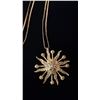 Image 2 : APPROX 10K CHAIN (19") WITH APPROX 14K PENDANT SET WITH PEARLS (7.8G)
