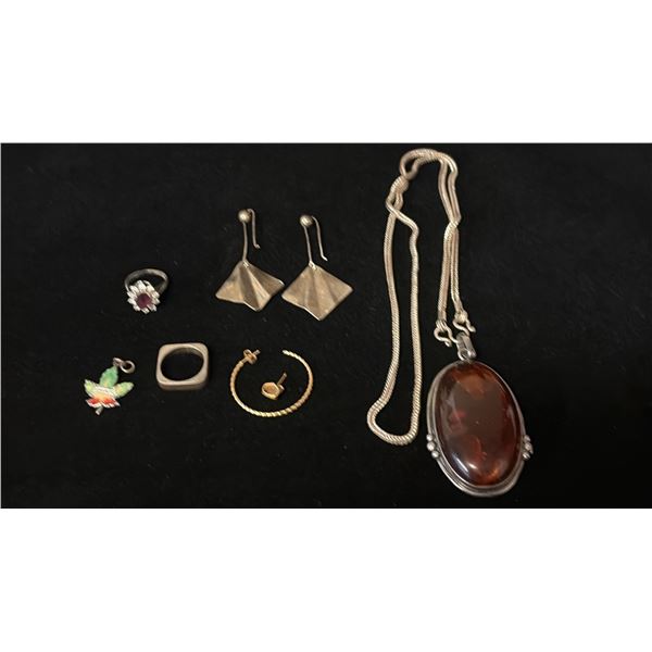 MISC JEWELRY (4.1G GOLD & 50.2G SILVER CONTENT)