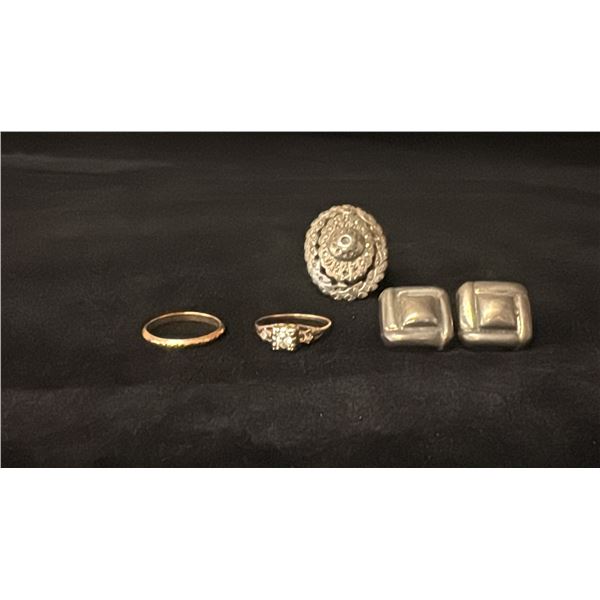 MISC JEWELRY (2.2G GOLD & 13.6G SILVER CONTENT)
