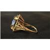Image 2 : APPROX 10K LADIES RING SET WITH SMOKY QUARTZ (5.9G)
