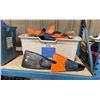 Image 1 : GREY PLASTIC BIN OF ASSORTED SIZE / STYLE FLIPPERS & SNORKELS *BIN INCLUDED*