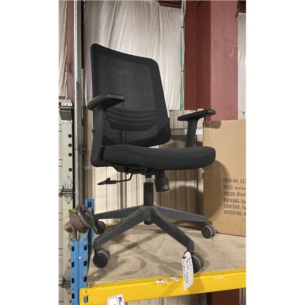 FAST TRACK IMPEX LE3001 BLACK MESH MID BACK ADJUSTABLE TASK CHAIR *IN BOX*