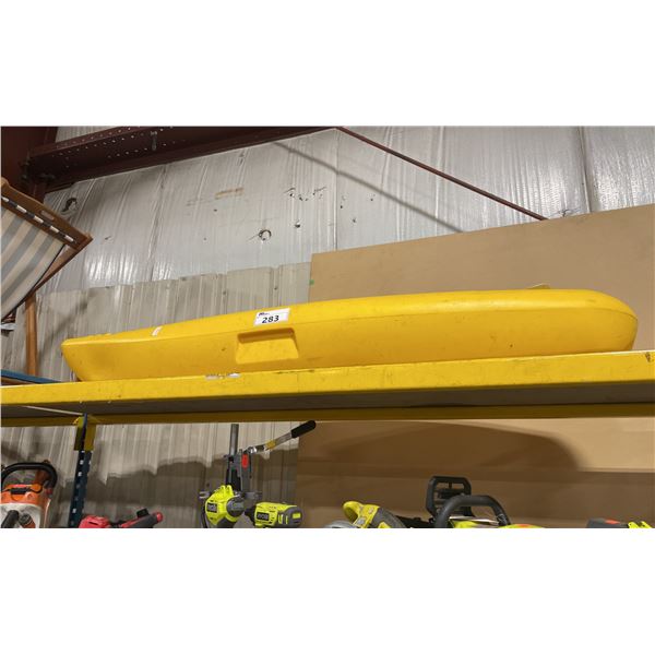 PELICAN YELLOW SINGLE PERSON PLASTIC KAYAK WITH PADDLE