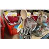 Image 2 : BASKET OF ASSORTED KITCHEN UTENSILS, & NEW RETAIL KITCHEN PRODUCTS *BASKET INCLUDED*