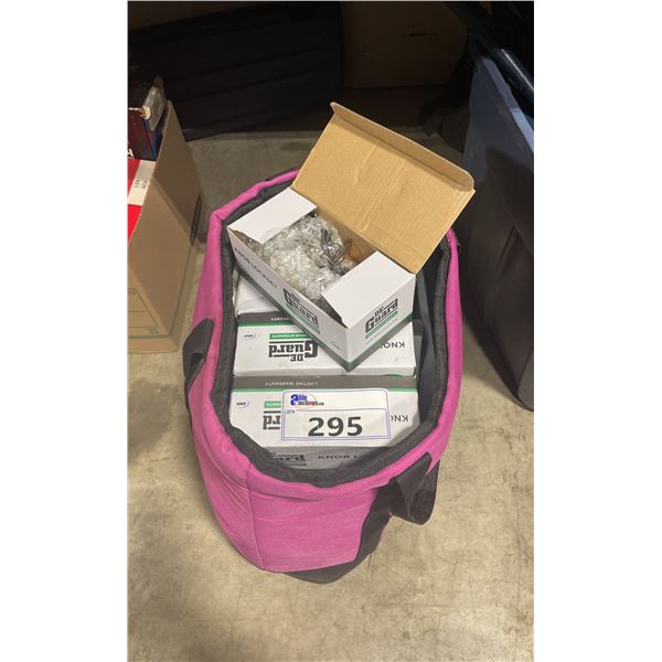 BAG OF ASSORTED DE GUARD MAXIMUM STRENGTH DOOR KNOB SETS *BAG INCLUDED*