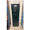Image 1 : STACK-ON GREEN METAL SINGLE DOOR 15"W X 12"D X 53"H COMBINATION GUN SAFE *NO COMBINATION, SAFE