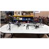 Image 1 : PURPLE NO NAME FULL SUSPENSION BIKE FRAME & BLACK SCHWINN FRONT SUSPENSION BIKE FRAME