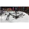 Image 3 : PURPLE NO NAME FULL SUSPENSION BIKE FRAME & BLACK SCHWINN FRONT SUSPENSION BIKE FRAME