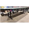 Image 3 : GREEN BOARD ROOM TABLE WITH BLACK METAL LEGS (132"W 49"D 29"H)