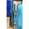Image 5 : TEAL COOLERATOR VINTAGE FRIDGE *PROP ONLY* & PAINTED WOOD CHILDRENS DESK, SEAT AND