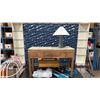 Image 2 : LARGE WOODEN DECORATIVE CHROME ACCENT PLATFORM STAGE/DISPLAY WITH ASSORTED FURNITURE &