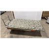 Image 3 : 2 LARGE HEAVY DUTY FOLDING TABLES & LARGE PLASTIC WORK SURFACE *ORANGE MOBILE CART NOT INCLUDED*