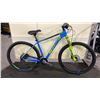 Image 2 : CUBE ANALOG CMPT BLUE/GREEN 27 SPEED FRONT SUSPENSION MOUNTAIN BIKE WITH FULL DISC BRAKES