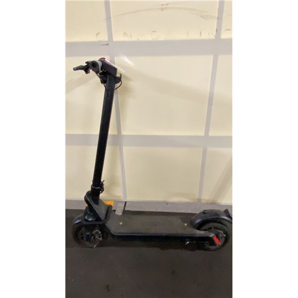 BLACK UNKNOWN E-SCOOTER WITH FULL DISC BRAKES *NO KEY, NO CHARGER*