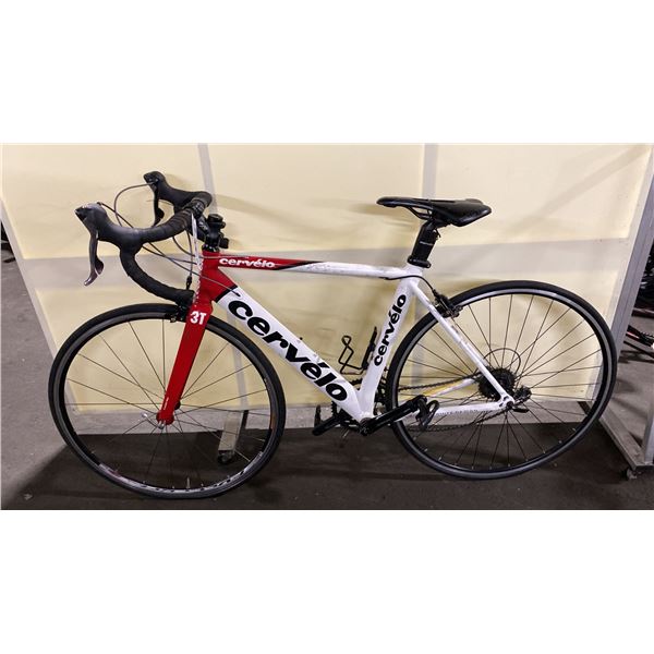 CERVELO 3T WHITE/RED 14 SPEED ROAD BIKE