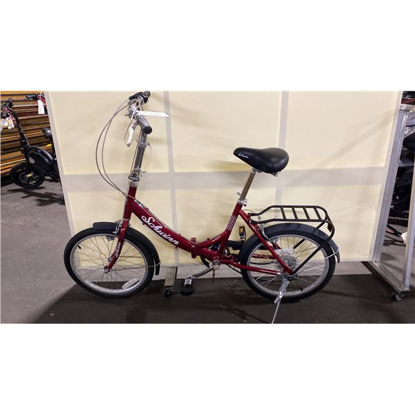SCHWINN TANGO RED 6 SPEED VINTAGE STYLE FOLDING BIKE
