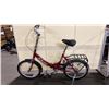 Image 1 : SCHWINN TANGO RED 6 SPEED VINTAGE STYLE FOLDING BIKE