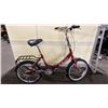 Image 2 : SCHWINN TANGO RED 6 SPEED VINTAGE STYLE FOLDING BIKE