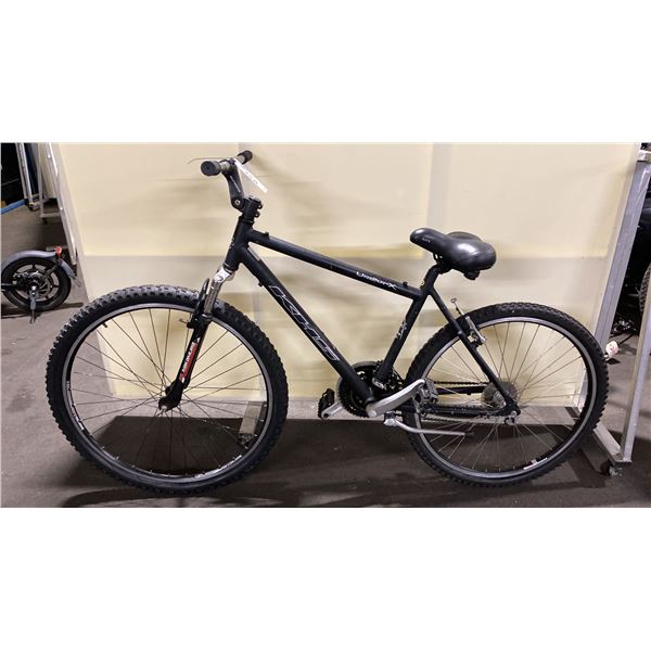 KHS URBAN-X BLACK 21 SPEED FRONT SUSPENSION MOUNTAIN BIKE *BRAKES NEED REPAIR*