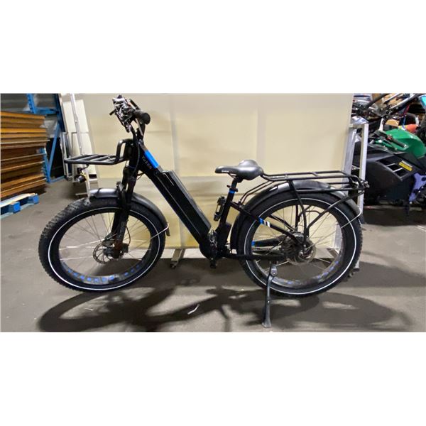 YUKON VOLT BIKE BLACK E-BIKE WITH FULL DISC BRAKES *NO KEY, NO CHARGER*