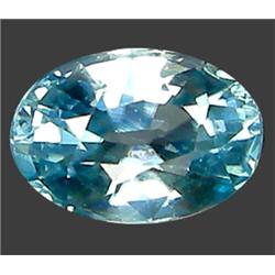 1.51ct Top AAA Oval Cut Blue Green Zircon (GEM-8871)