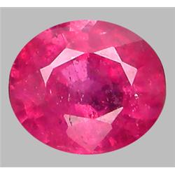 1.06ct Top AAA Oval Cut Mozambique Pink Ruby Appraisal Estimate $425 (GEM-8750)