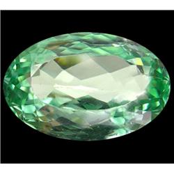 40.68ct Rarest Natural Deep Green Kunzite Oval VVS Appraisal Estimate $4250 (GEM-16409)